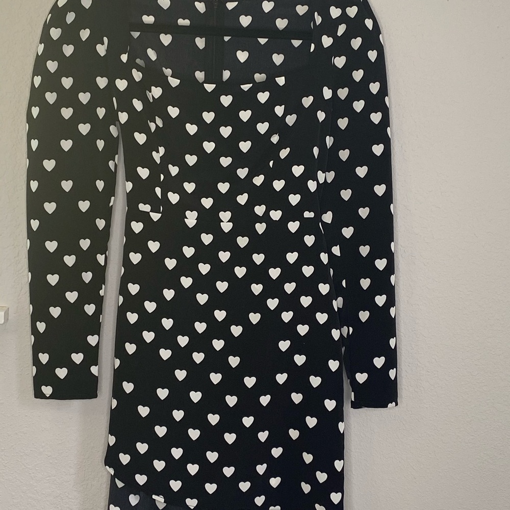 Long sleeve heart dress